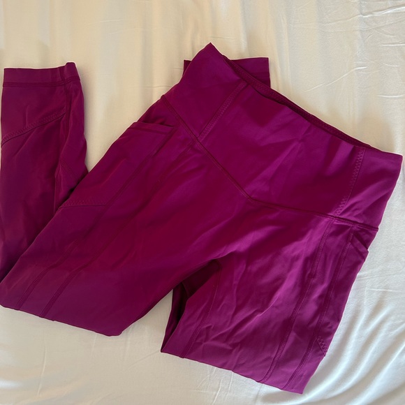 Lululemon Magenta Wunder Under Leggings size 8 - Picture 2 of 4